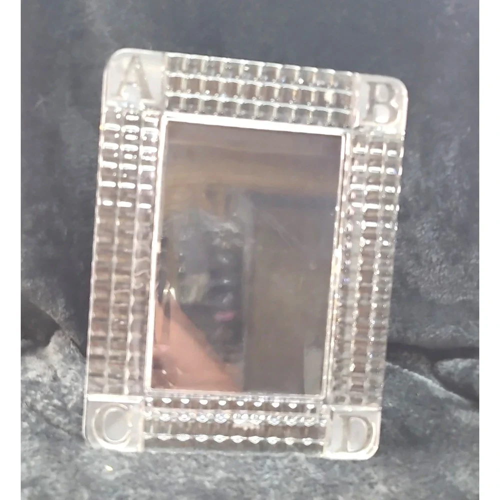 Waterford Crystal ABCD Alphabet Baby Picture Frame for 4x6 Photos Vintage